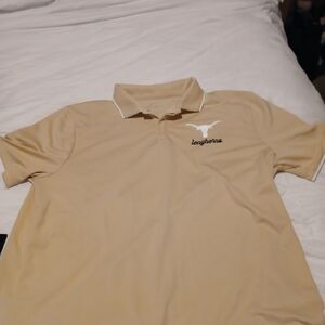 Nike Tan Polo Shirt with White Accents